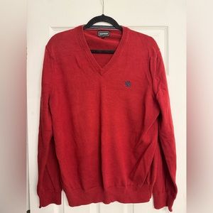 V-neck Men’s Express Sweater in Burgundy